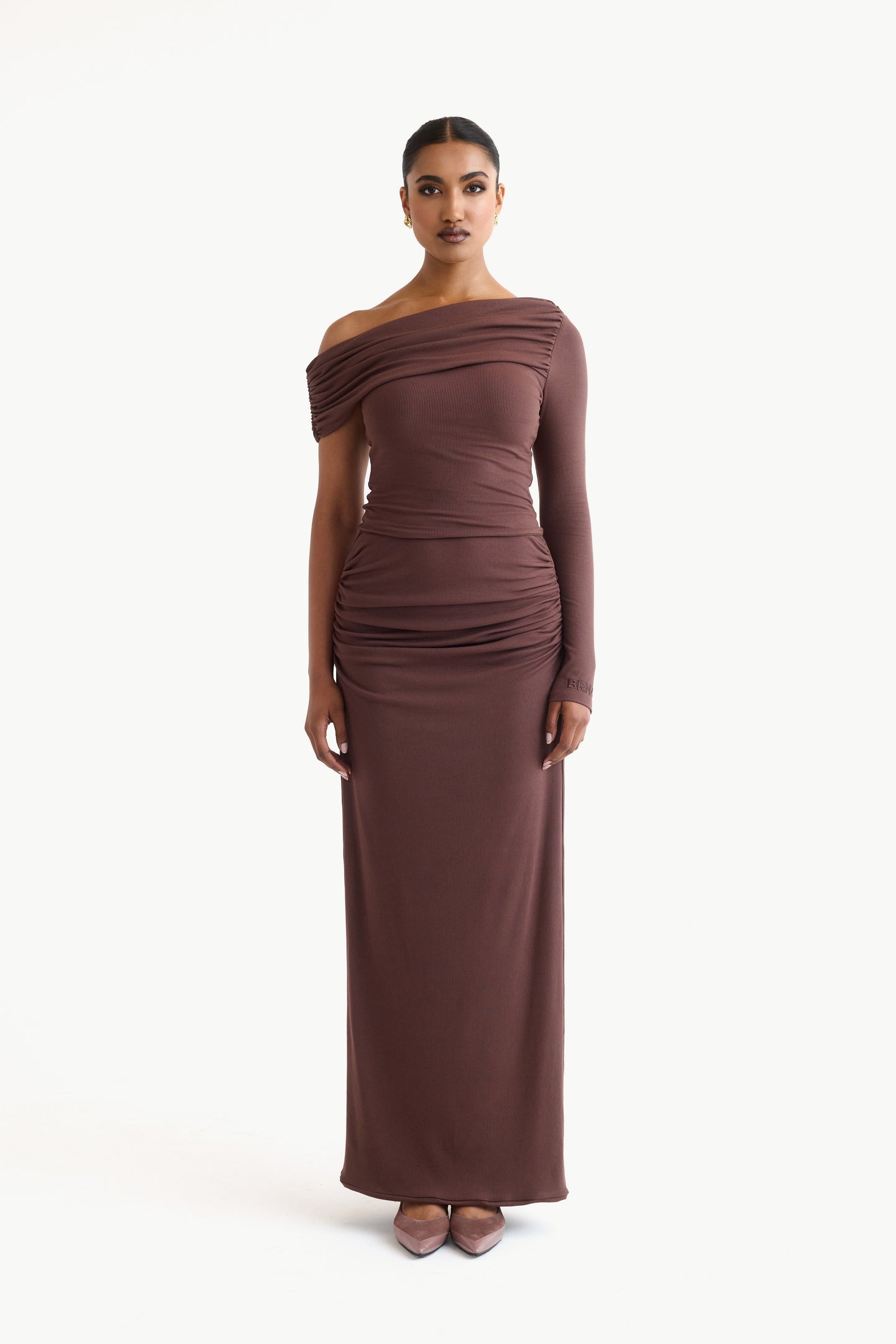 ASYMMETRIC RIBBED TOP