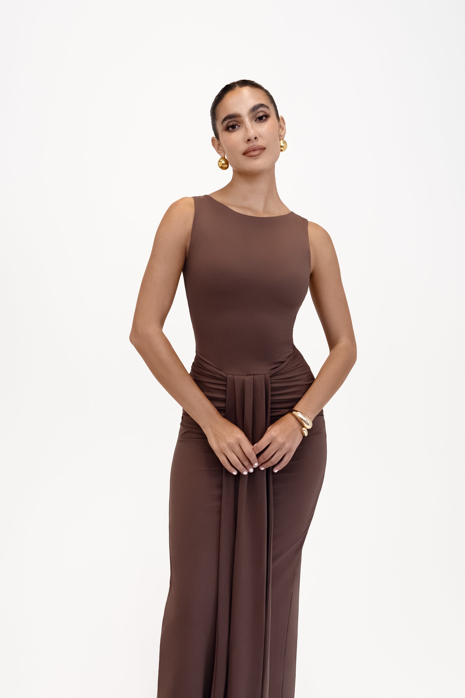 DRAPE MAXI DRESS - PRE-ORDER