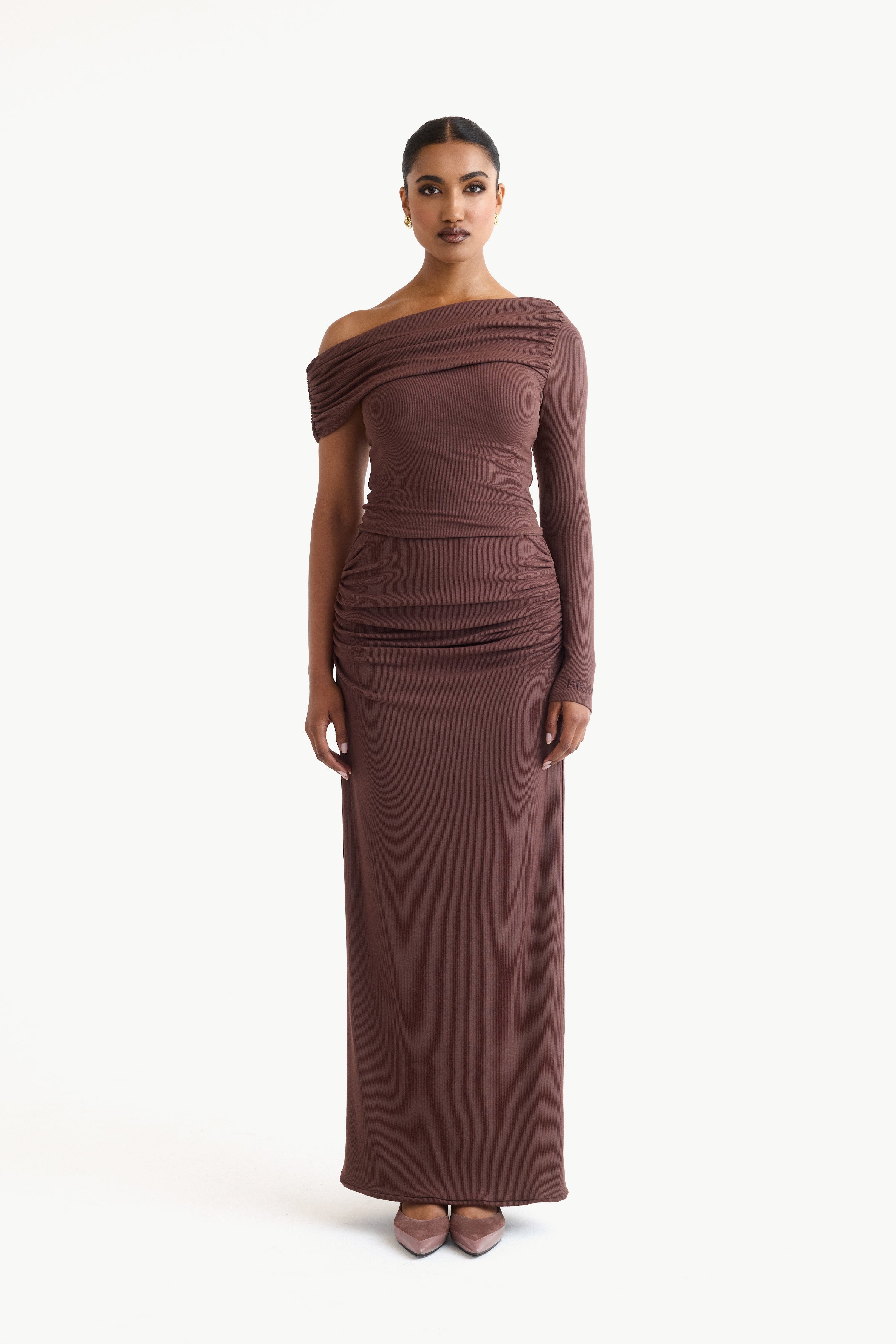 RIBBED MAXI SKIRT